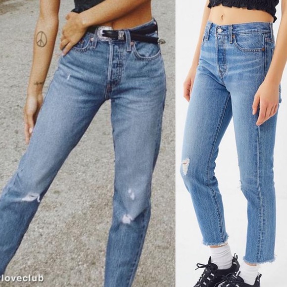 Levi’s Premium Wedgie Icon Fit High Rise Ankle Distressed Jeans: Truth Unfolds - Picture 11 of 16